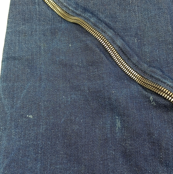 RTA Denim Zipper Sz S Mini Skirt - Picture 15 of 16